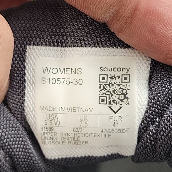 Saucony Shoes Sneakers Women 9.5W Formfit Grey Echelon 8 PWRRun Running Athletic - Picture 6 of 16